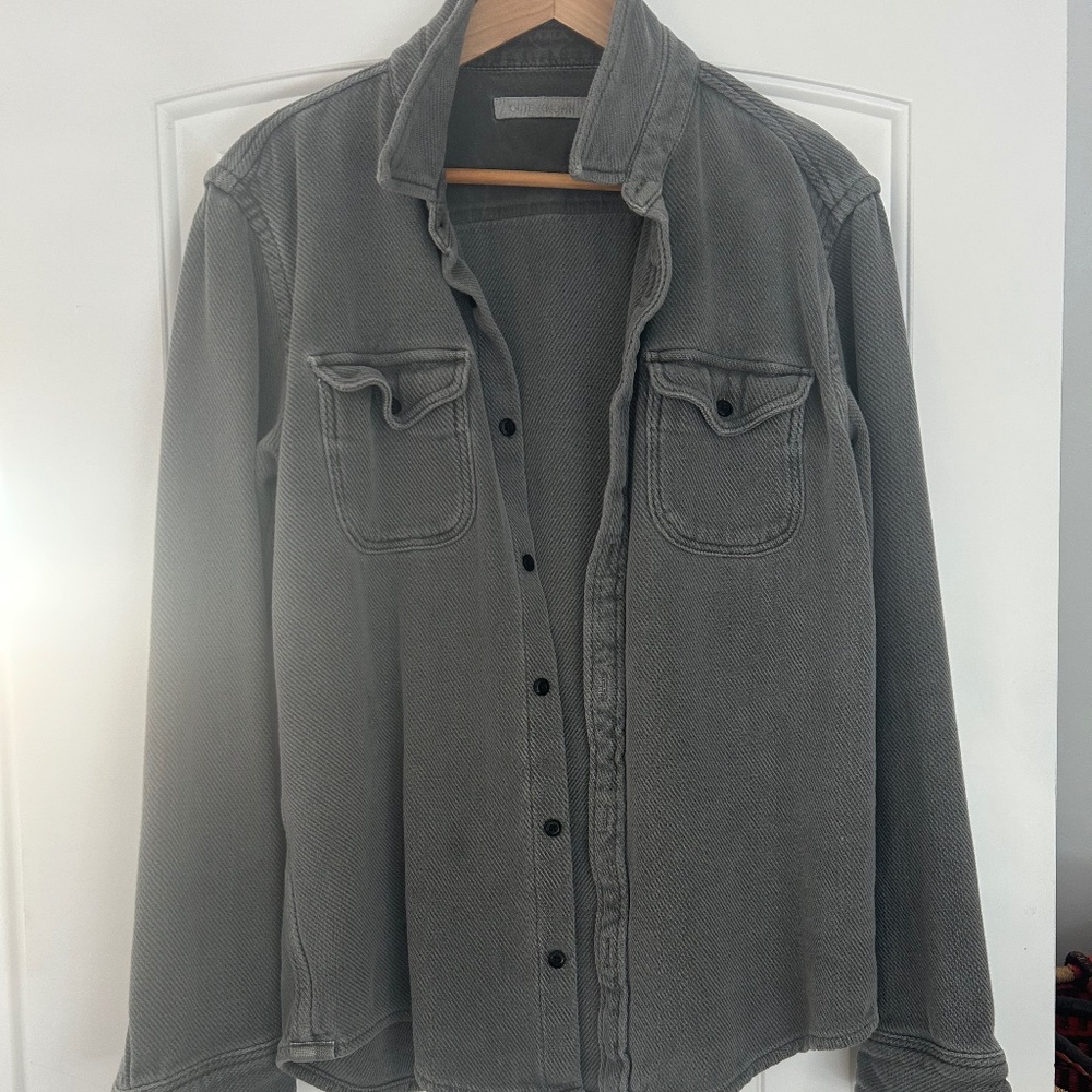 Outerknown Organic Men’s L Gray Button Down